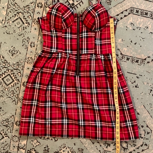 Hot Topic red plaid dress - Picture 6 of 6